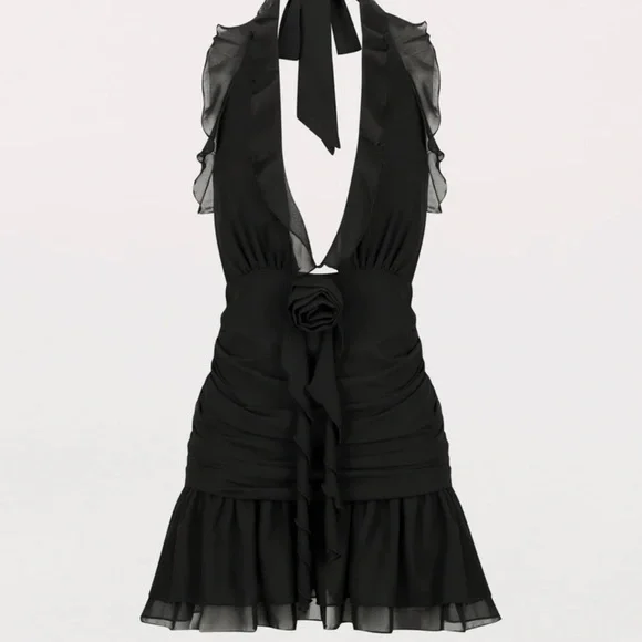 black dress cocktail Black Cocktail Dresses,Lace Cocktail Dress,Cocktail Dress with Strap,Mini Cocktail Dress,CD00010, US14W / Red main image 0